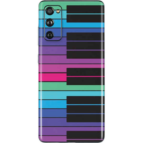 Color Piano Keys Galaxy S20 Fan Edition Skin